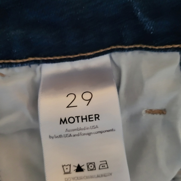Mother Jeans Hustler Ankle Fray Home Movies sz 29 - Picture 4 of 4